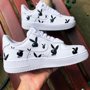 Playboy Custom made Airforce 1s